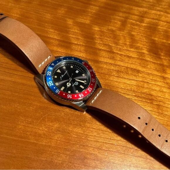 J. Brackett Greenwich Men’s Watch Stainless Steel | Swiss Ronda Quartz | GMT - Picture 4 of 8